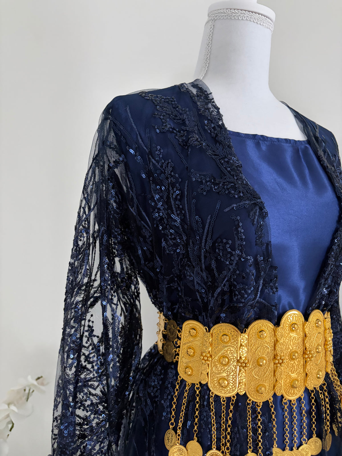 Robe kurde Xeftan - brillante