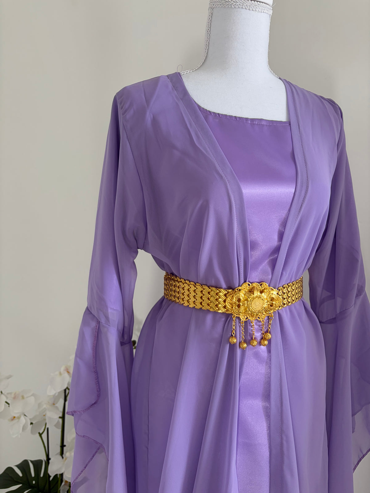 Robe kurde - Violet mousseline