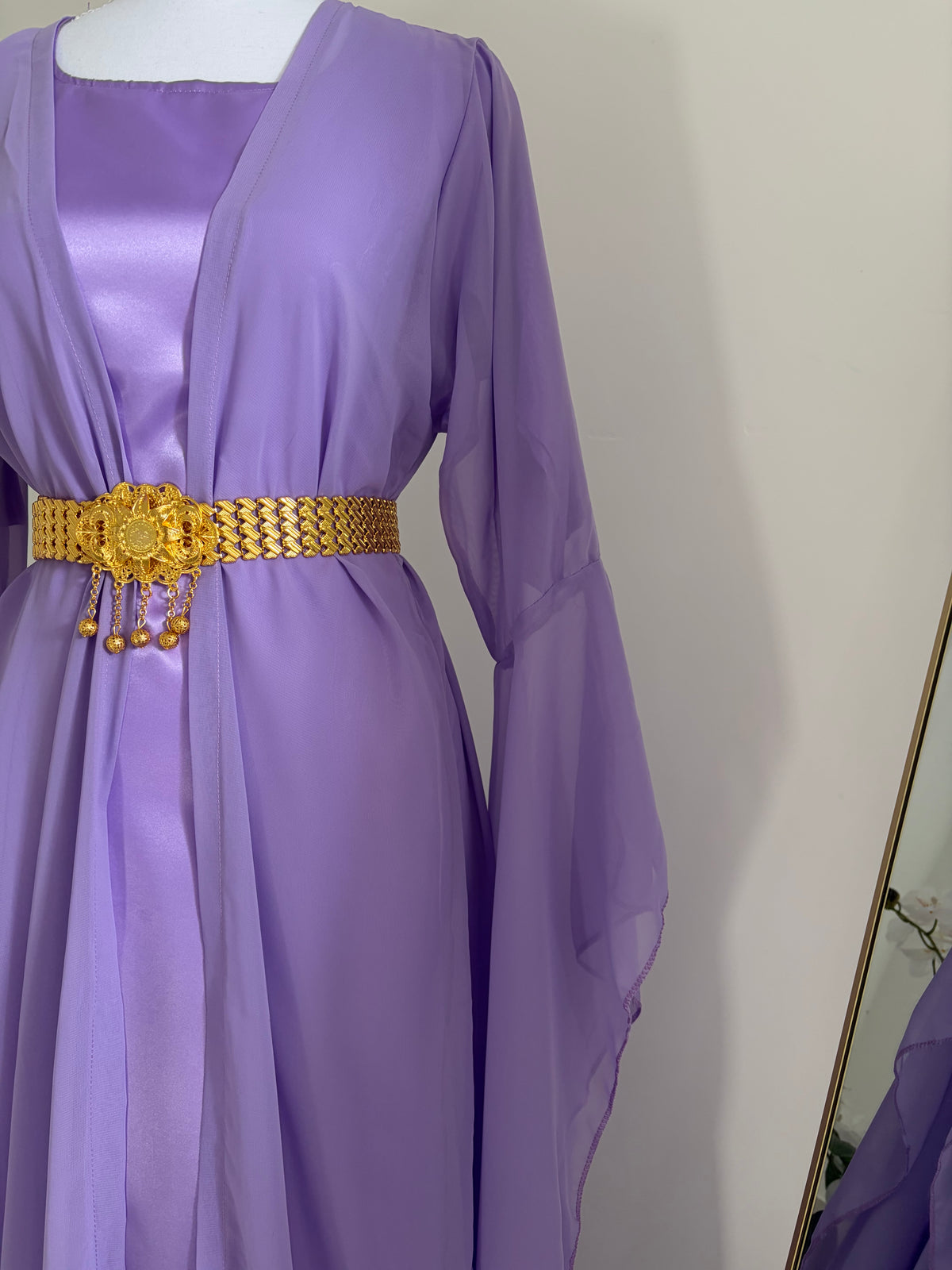 Robe kurde - Violet mousseline