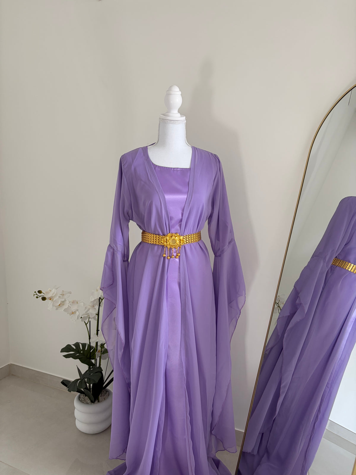 Robe kurde - Violet mousseline