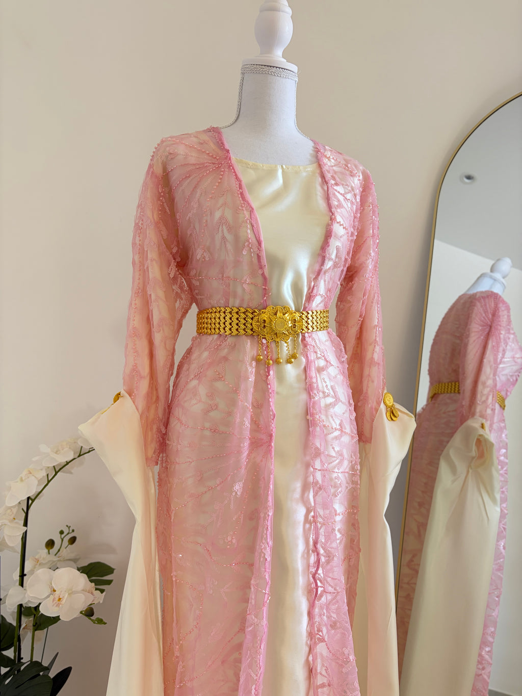 Robe kurde - Rose perlée
