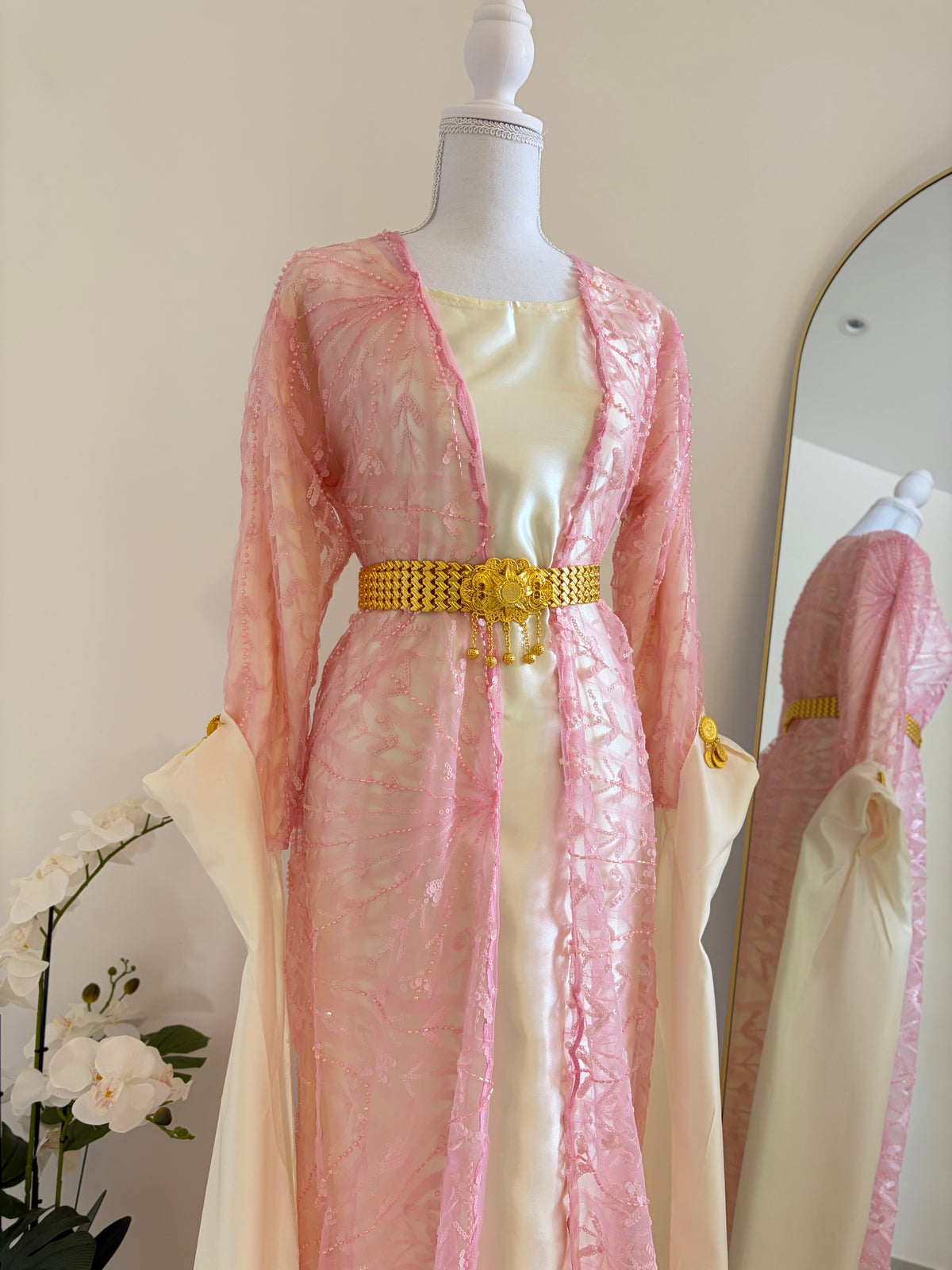 Robe kurde - Rose perlée
