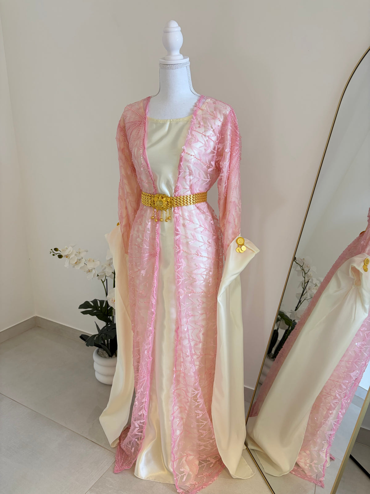 Robe kurde - Rose perlée